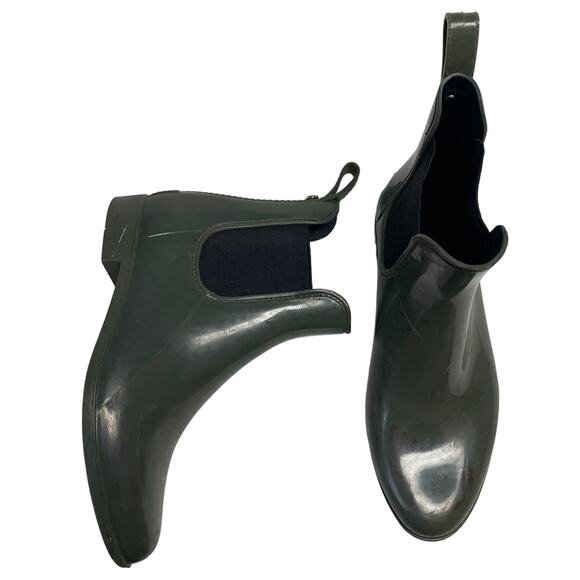 Sam Edelman Women's Forest Hunter Green Rubber Rain Boots Size 8 - Picture 1 of 8